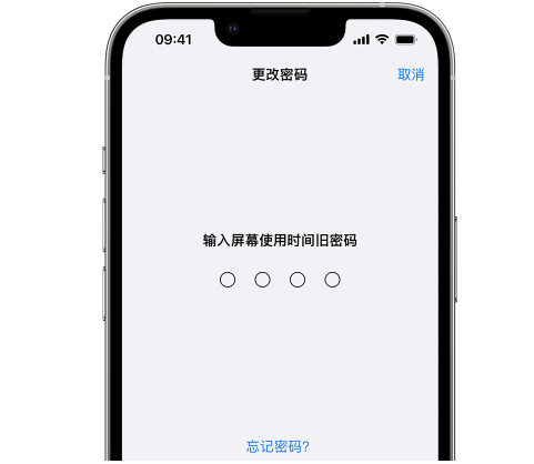 郾城iPhone屏幕维修分享iPhone屏幕使用时间密码忘记了怎么办 