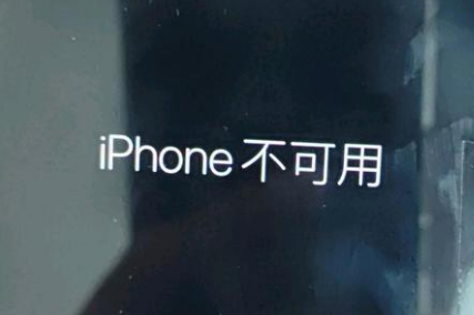 郾城苹果服务网点分享锁屏界面显示“iPhone 不可用”如何解决 